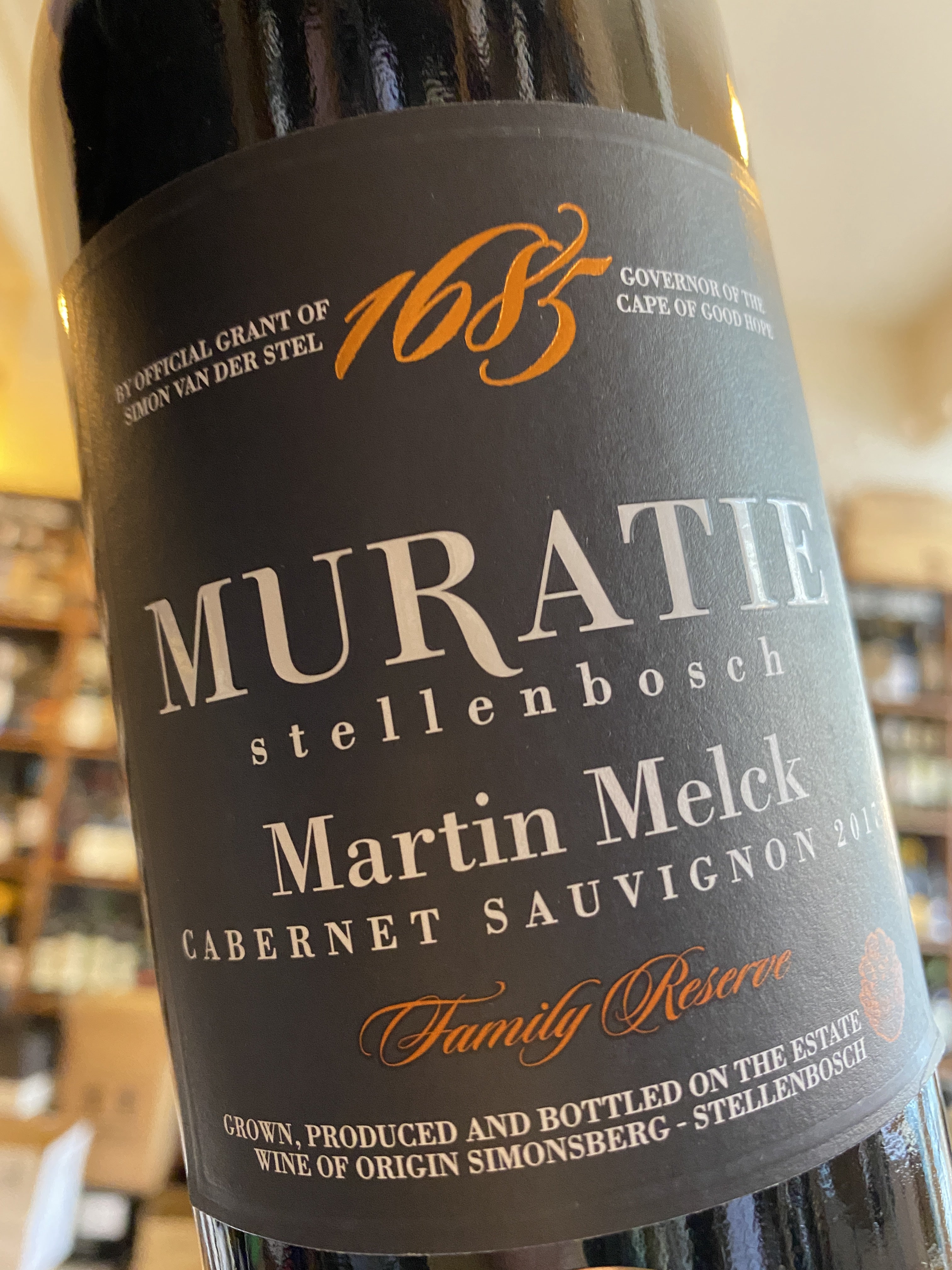 Muratie Martin Melck Family Reserve Cabernet Sauvignon 2017 75cl