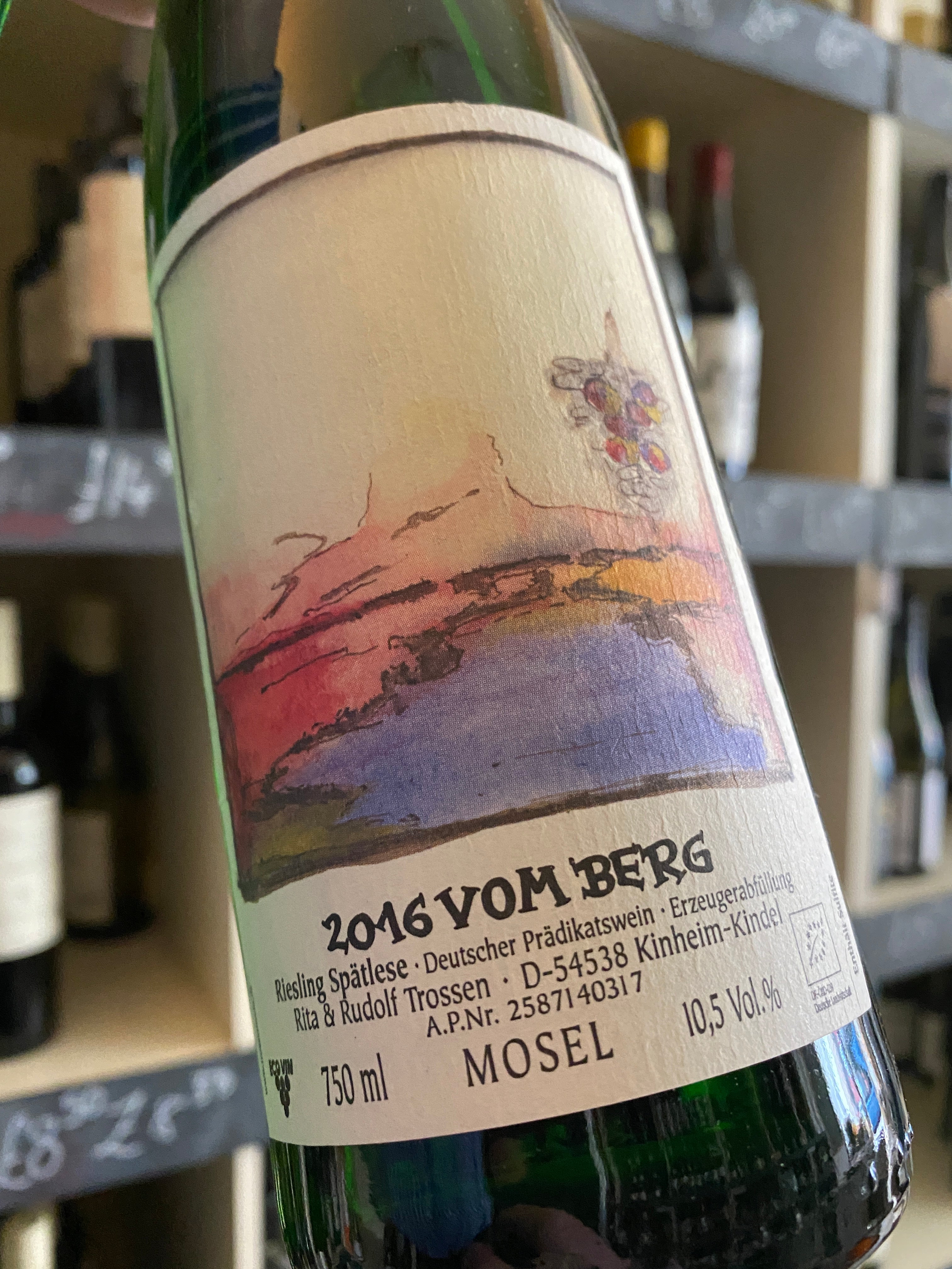 Rita & Rudolf Trossen Kinheimer Hubertuslay Riesling Spatlese 2017 75cl