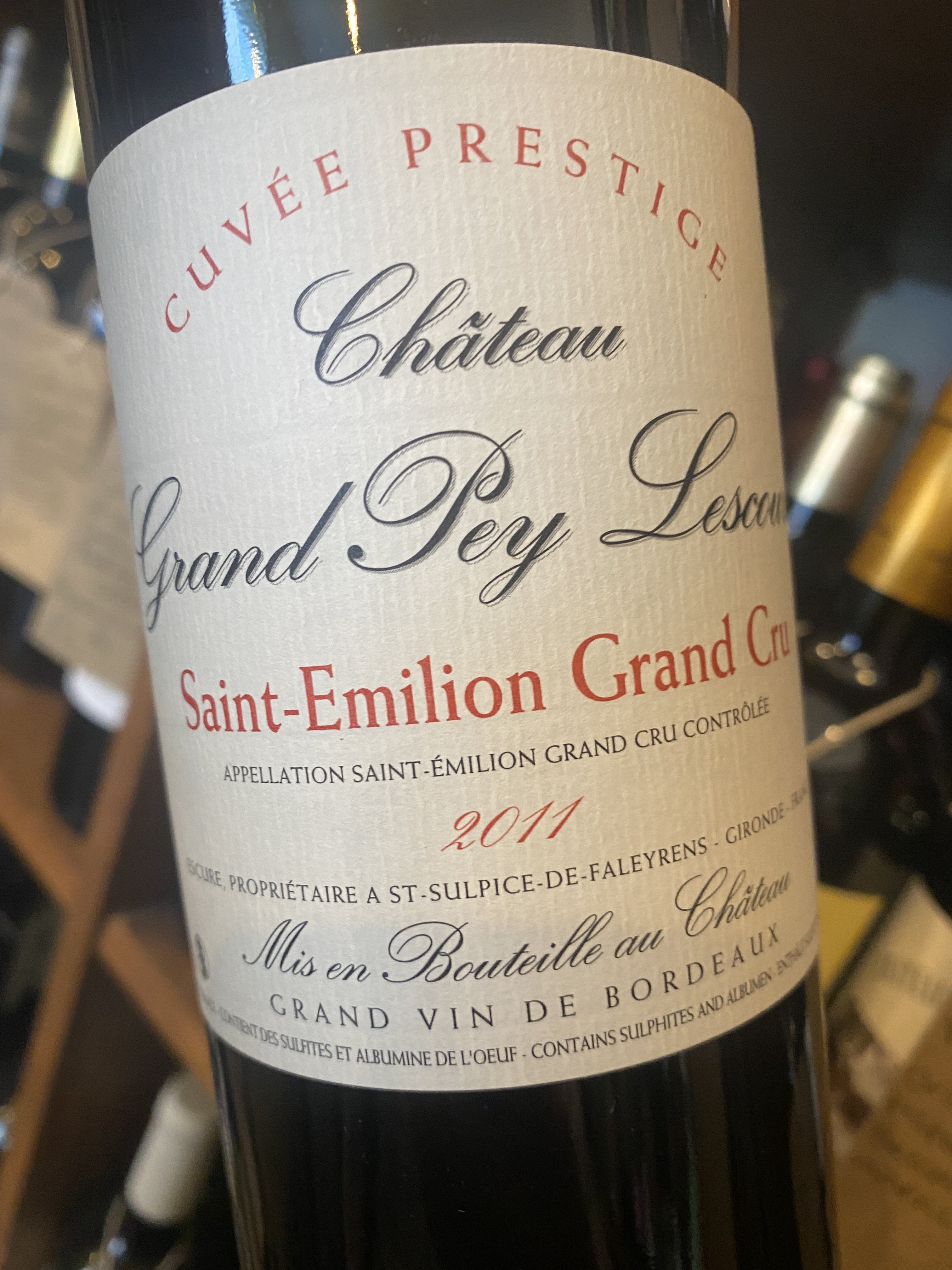 Chateau Grand Pey Lescours 2011 75cl