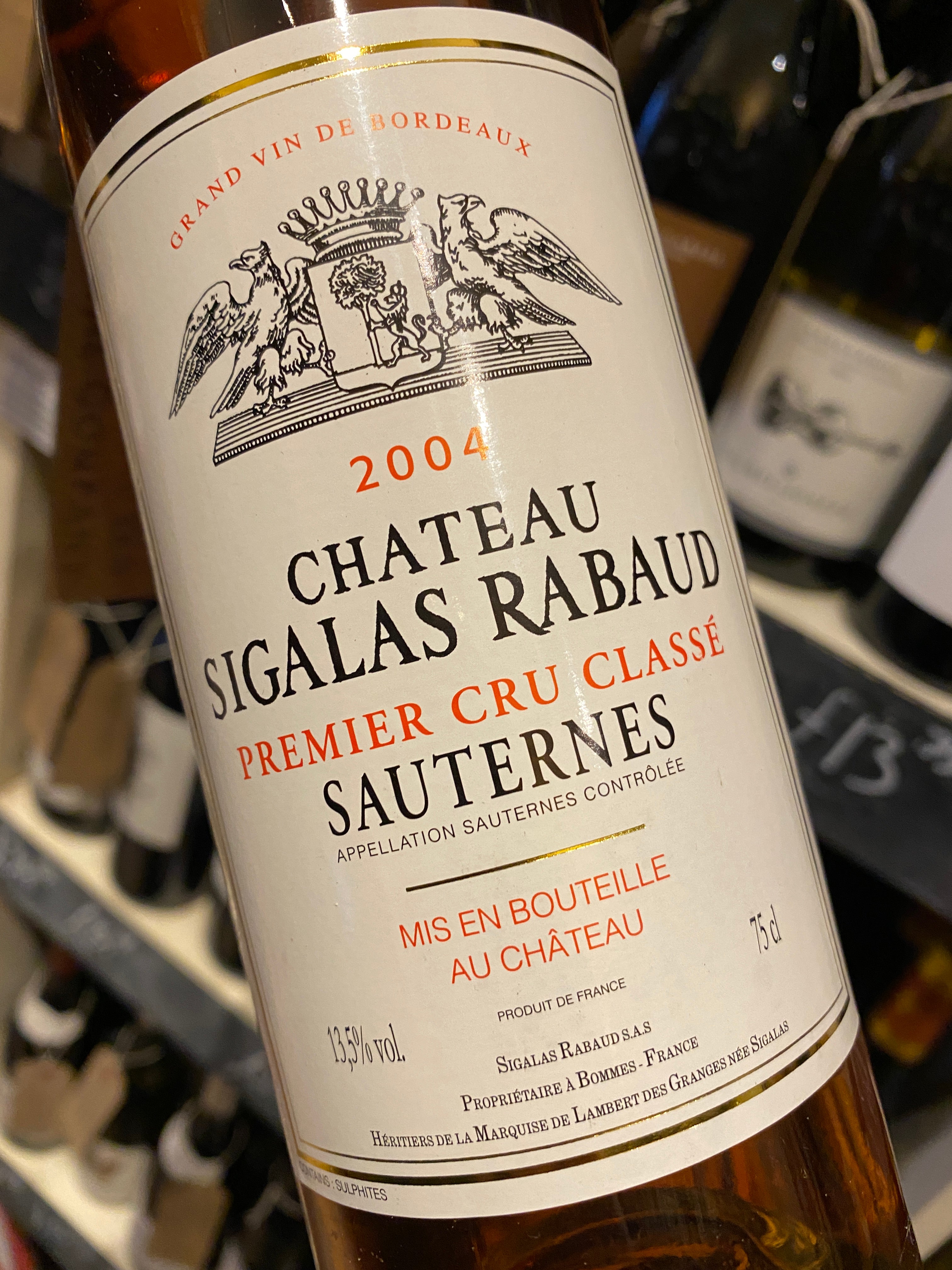 Chateau Sigalas Rabaud 2004 75cl