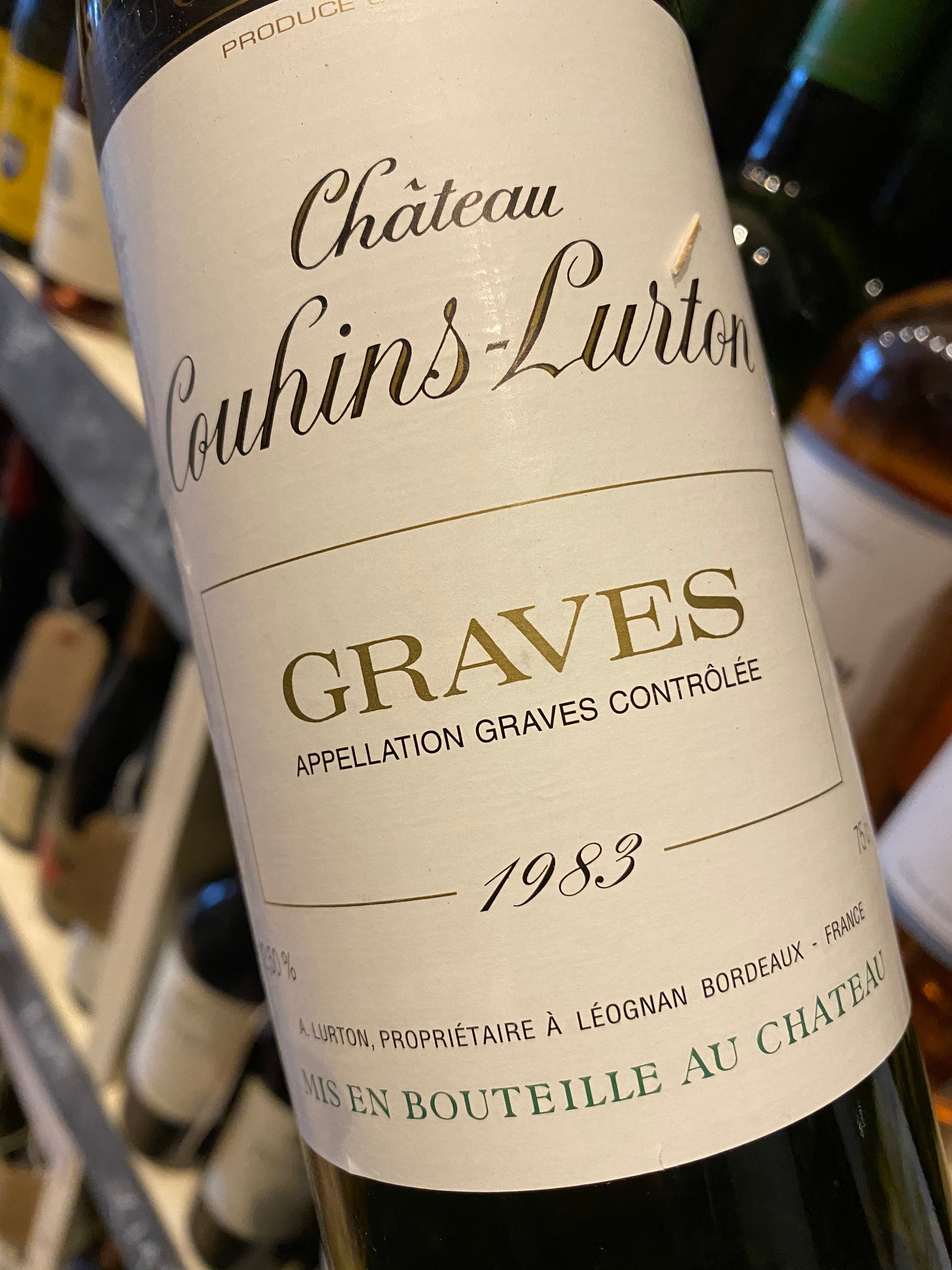 Chateau Couhins-Lurton Blanc 1983 75cl