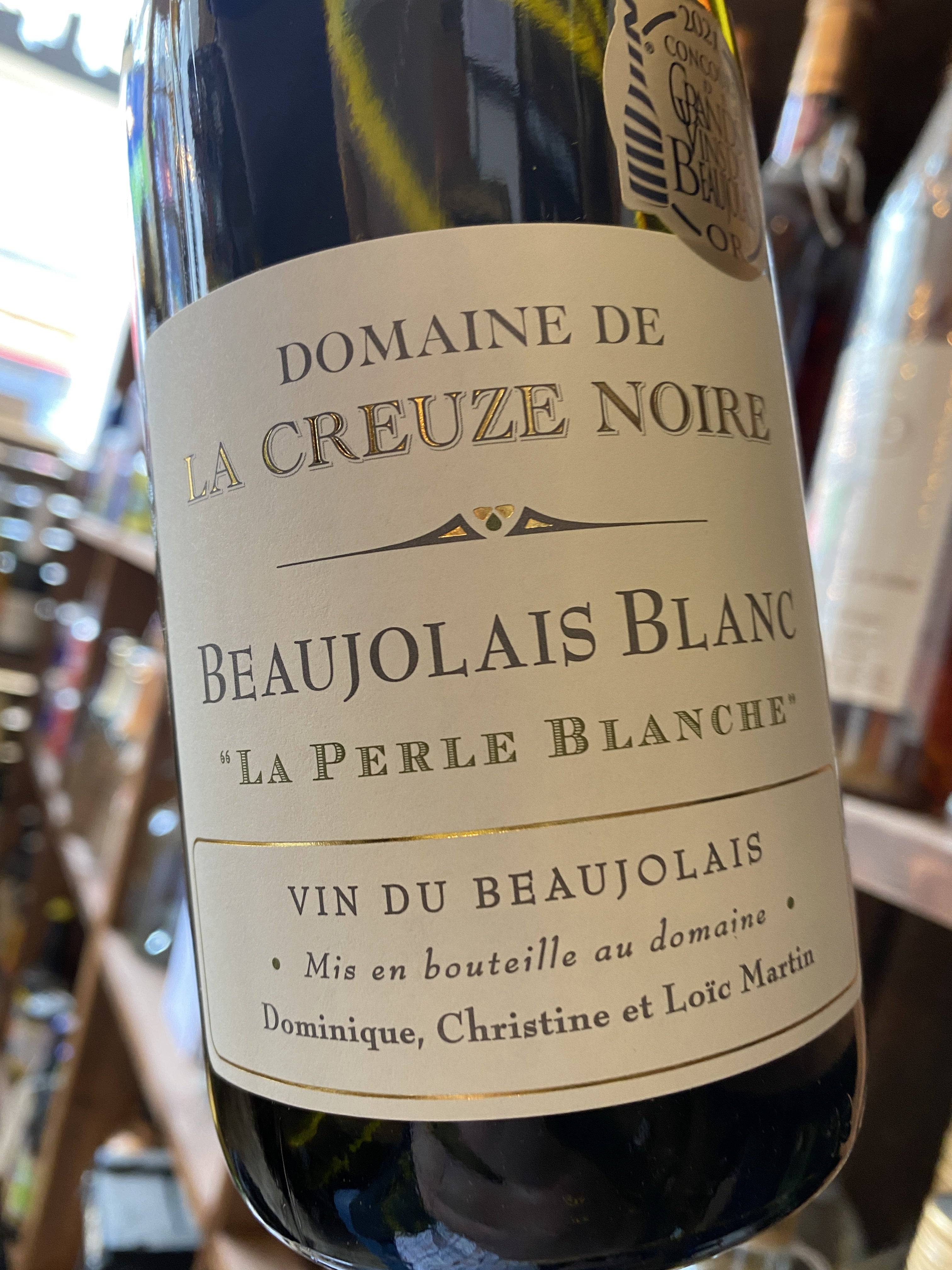 Domaine de la Creuze Noire Beaujolais Blanc 'La Perle Blanche' 2020 75cl