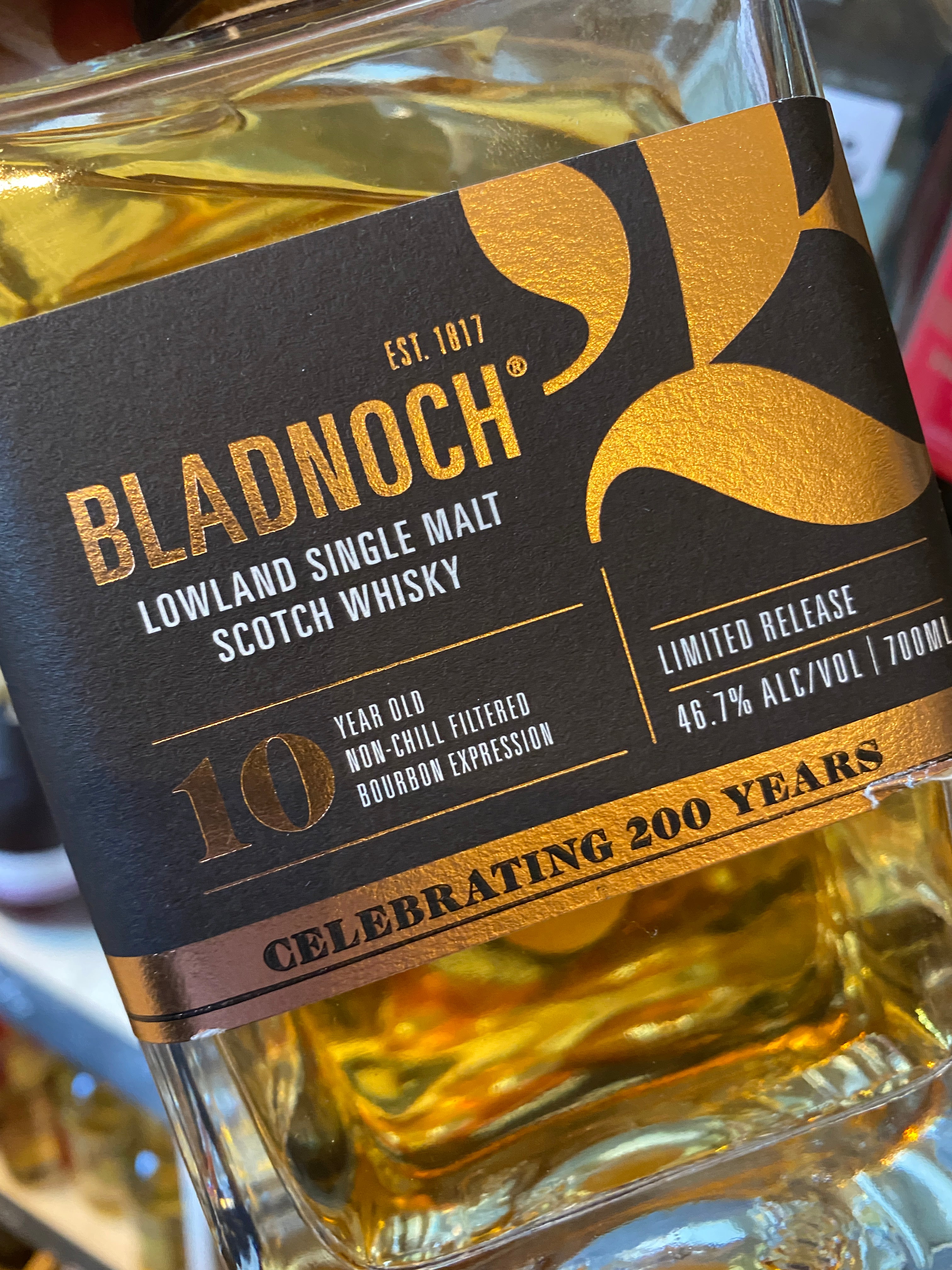 Bladnoch 10 Year Old Bourbon Cask 70cl