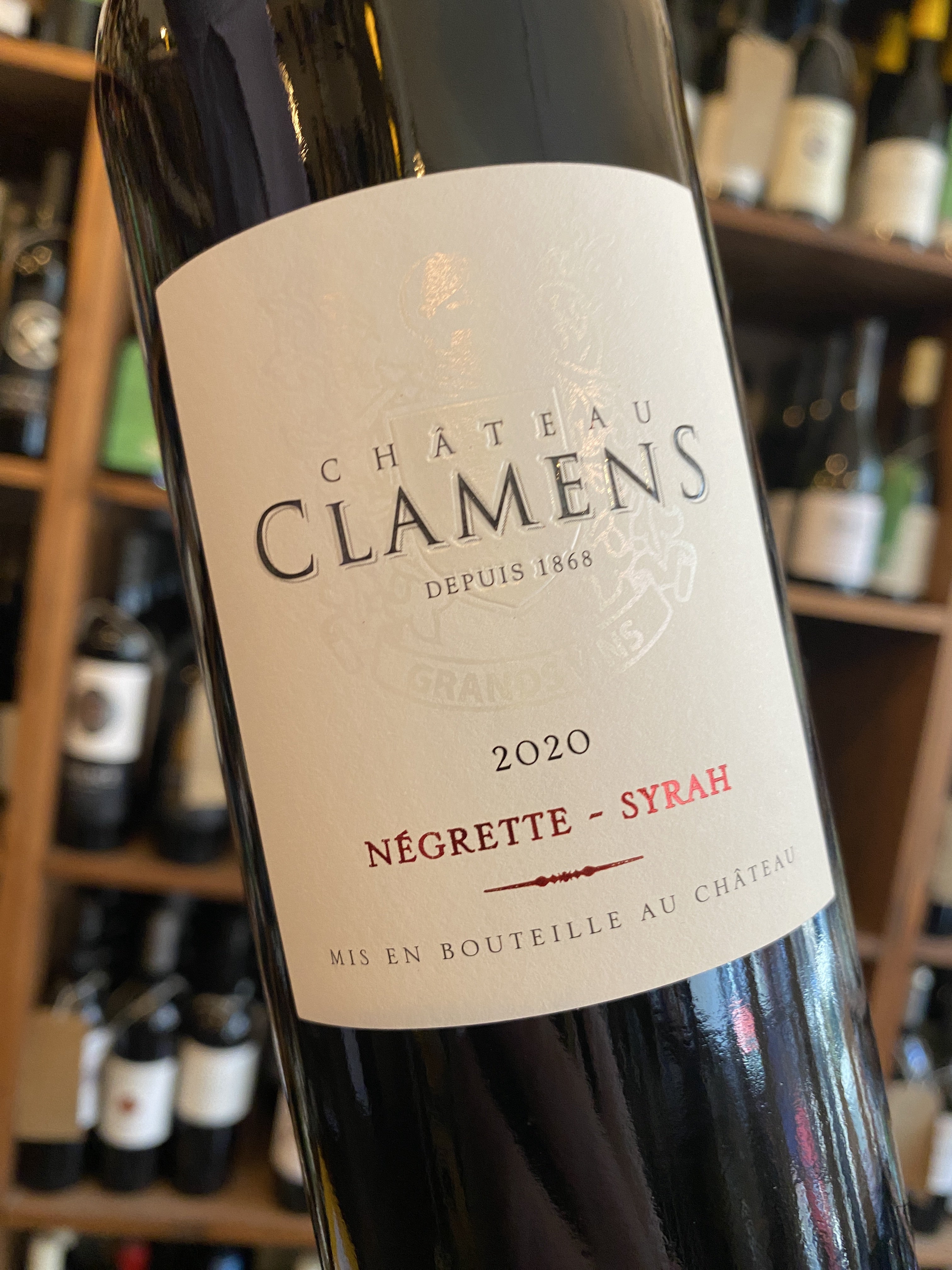 Chateau Clamens Fronton Negrette Syrah 2020 75cl