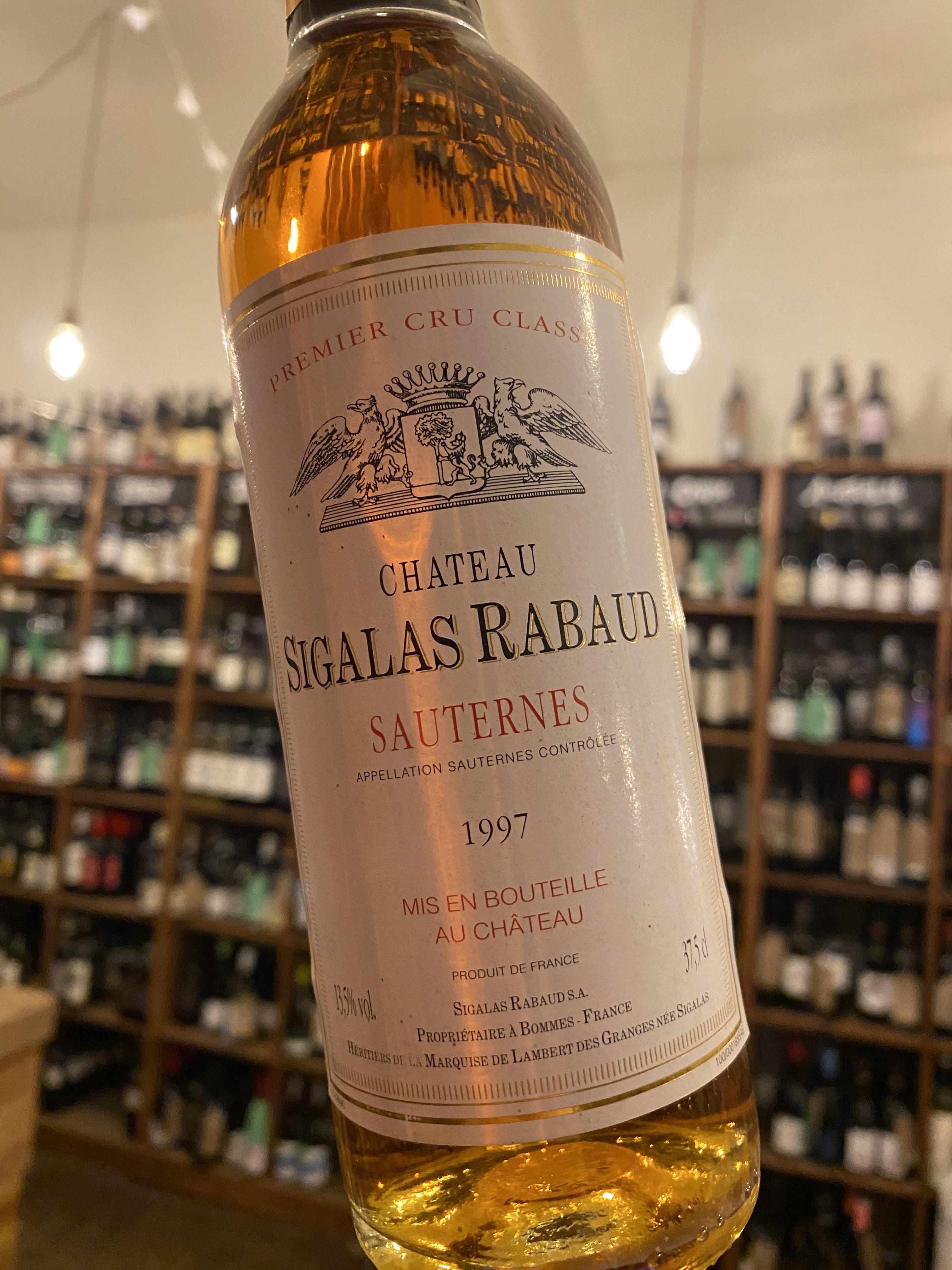Chateau Sigalas Rabaud 1997 Half Bottle 37.5cl **