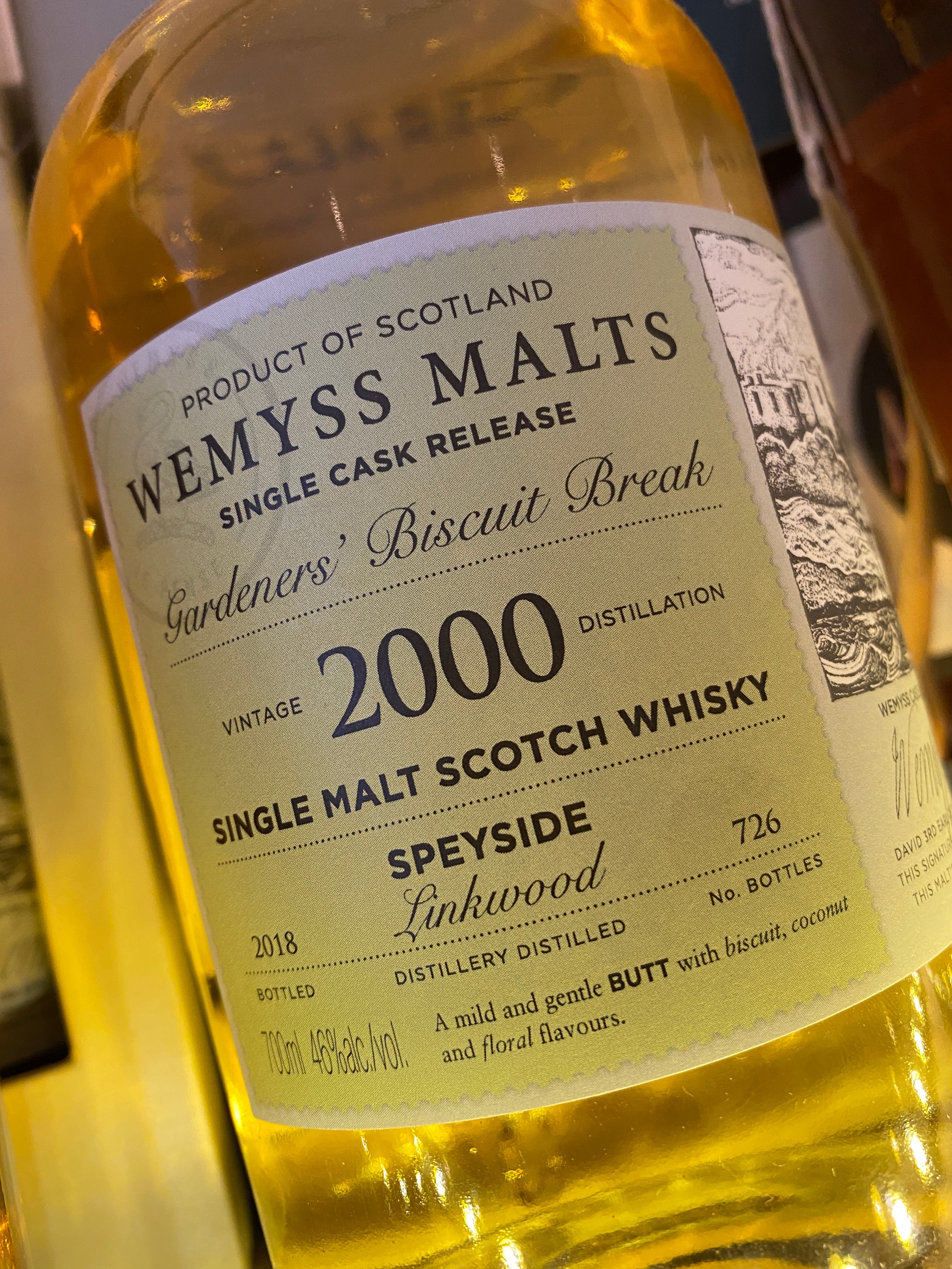 Wemyss Malts Linkwood 2000 'Gardeners Biscuit Break' 70cl