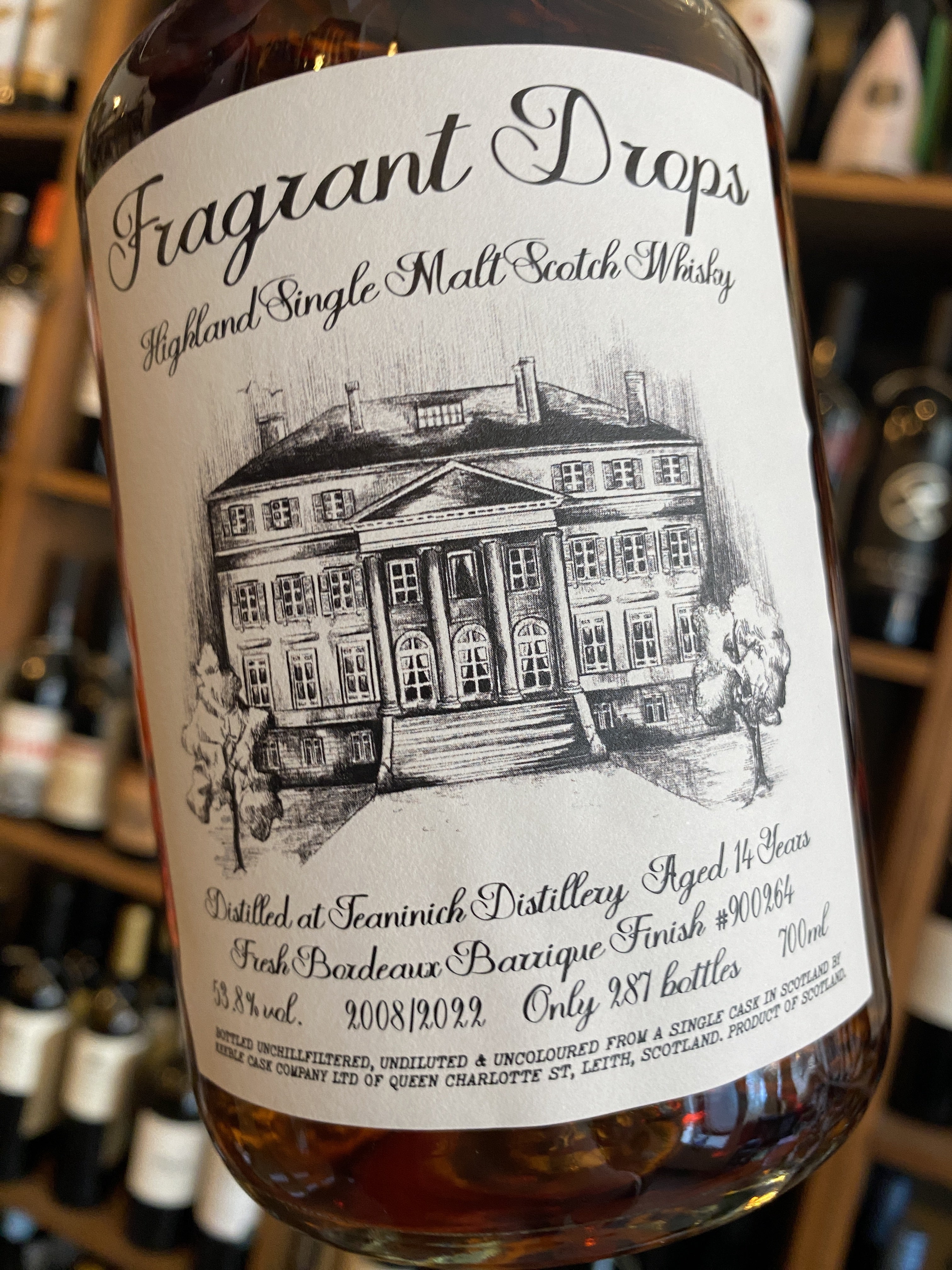 Fragrant Drops Teaninich 14 Year Old In Bordeaux Barrique Finish 70cl