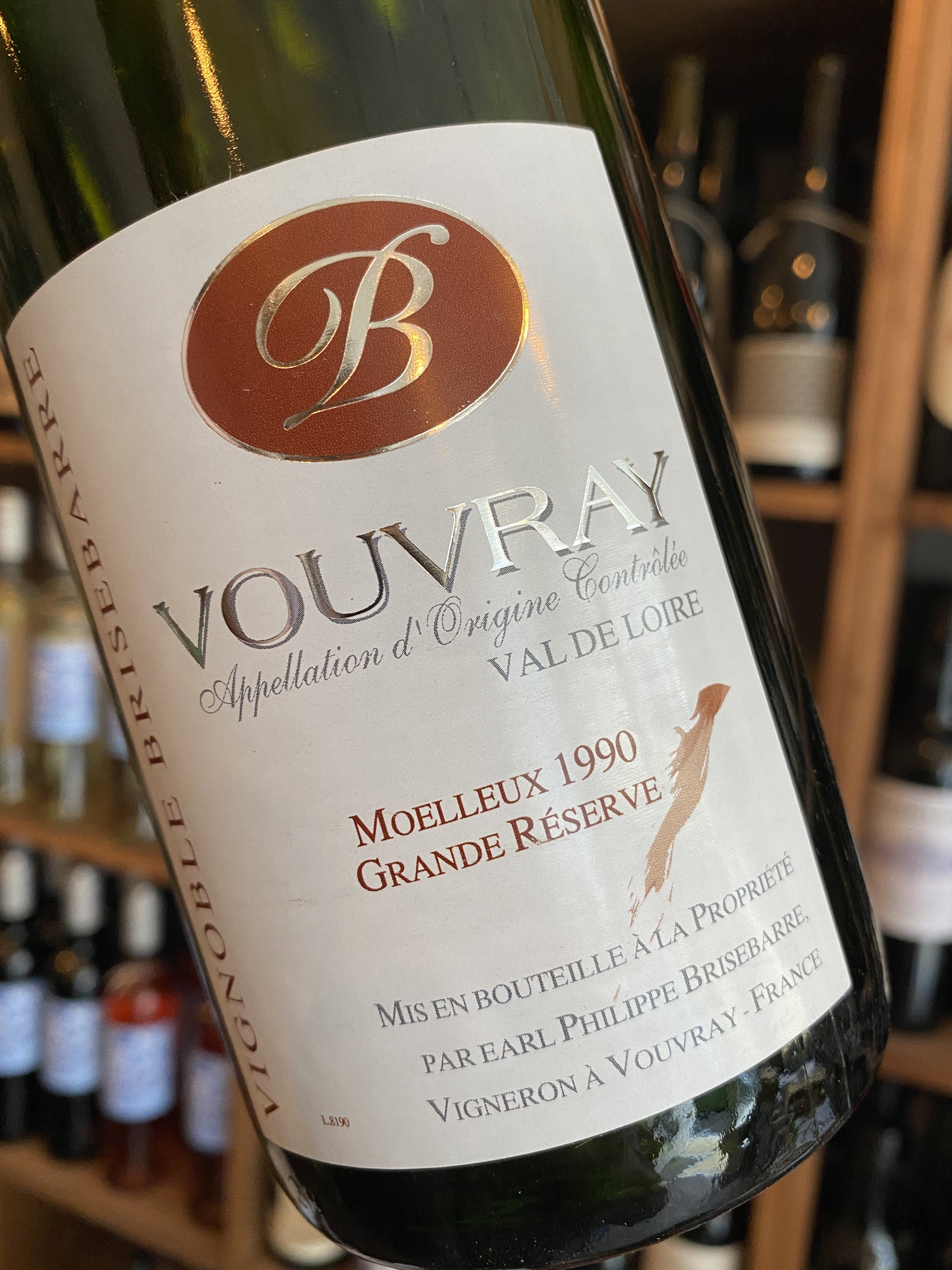 Philippe Brisebarre Vouvray Moeilleux 'Grand Reserve' 1990 75cl