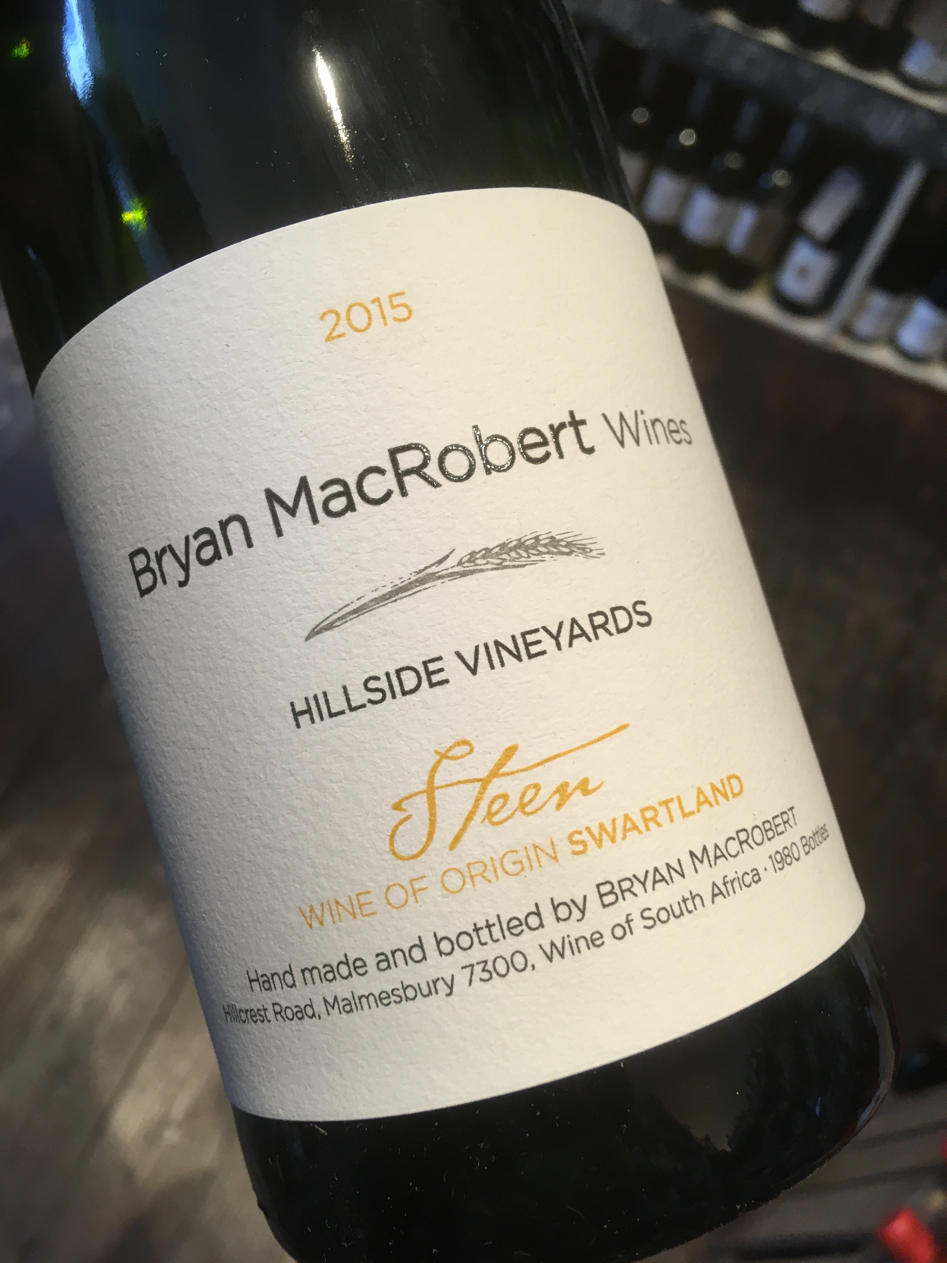 Bryan MacRobert Wines Steen 2015 75cl
