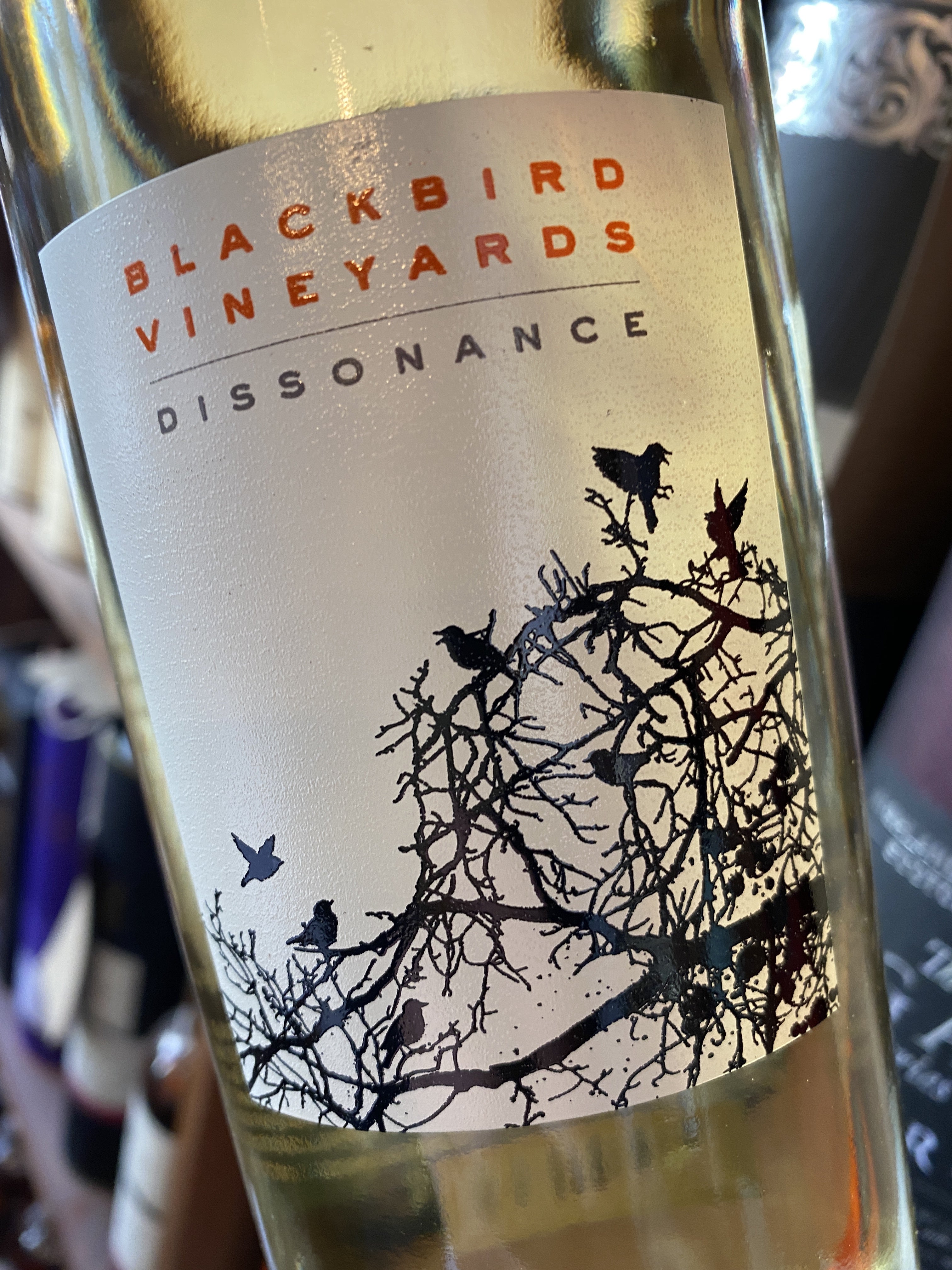 Blackbird Vineyards Dissonance Sauvignon Blanc 2018 75cl