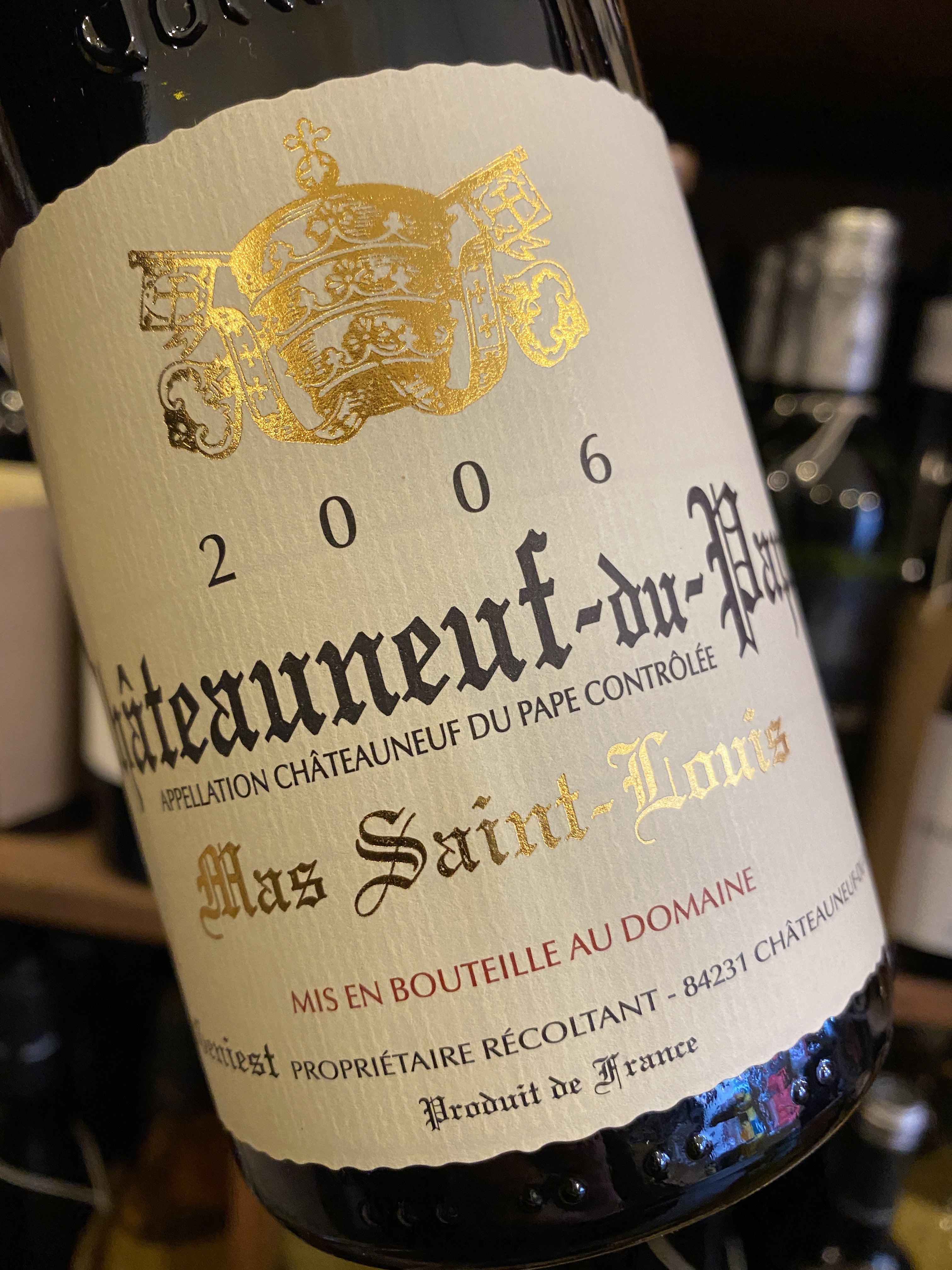 Domaine Mas Saint Louis Chateaneuf du Pape Rouge 2006 75cl