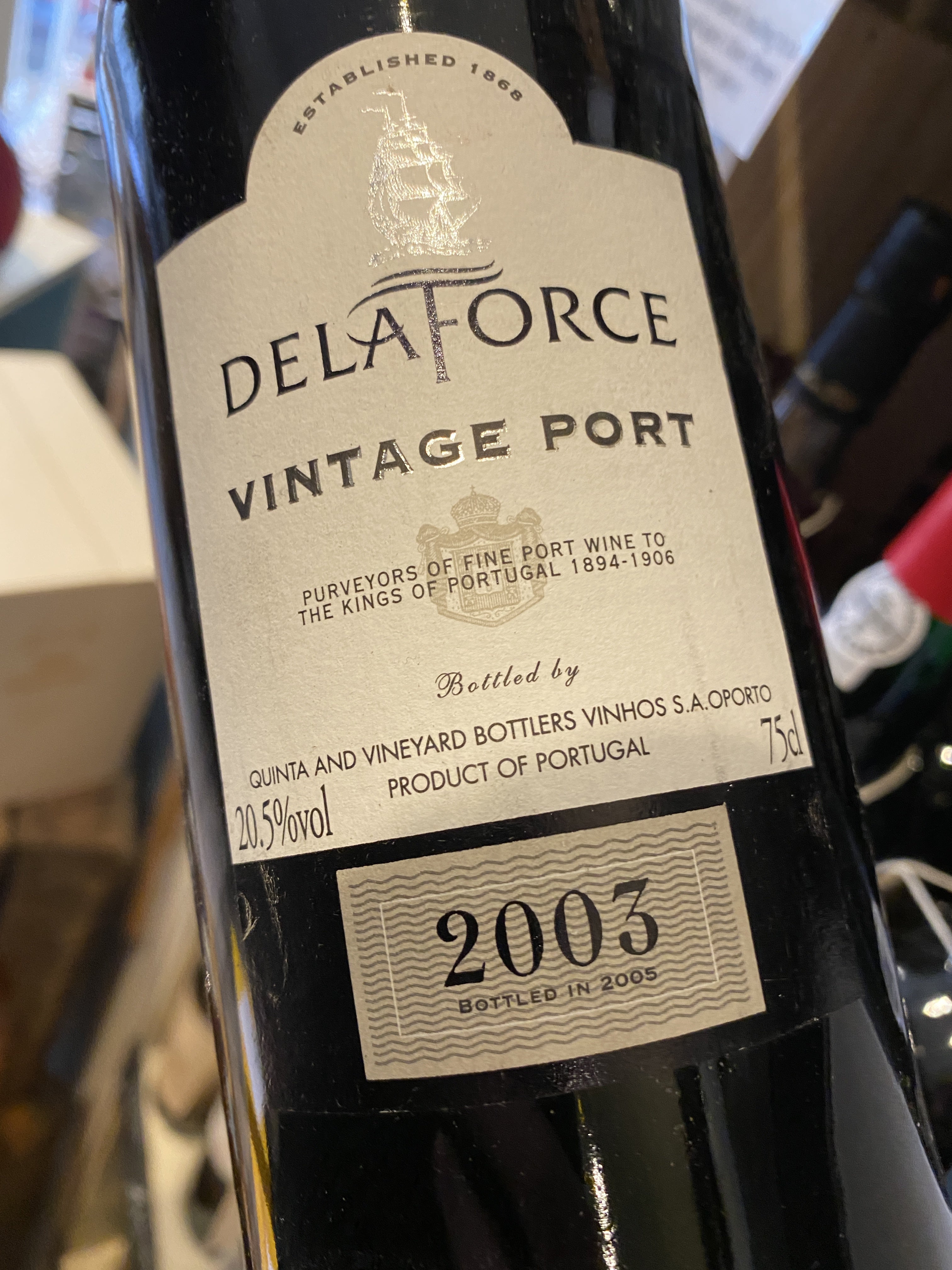 Delaforce Vintage Port 2003 75cl