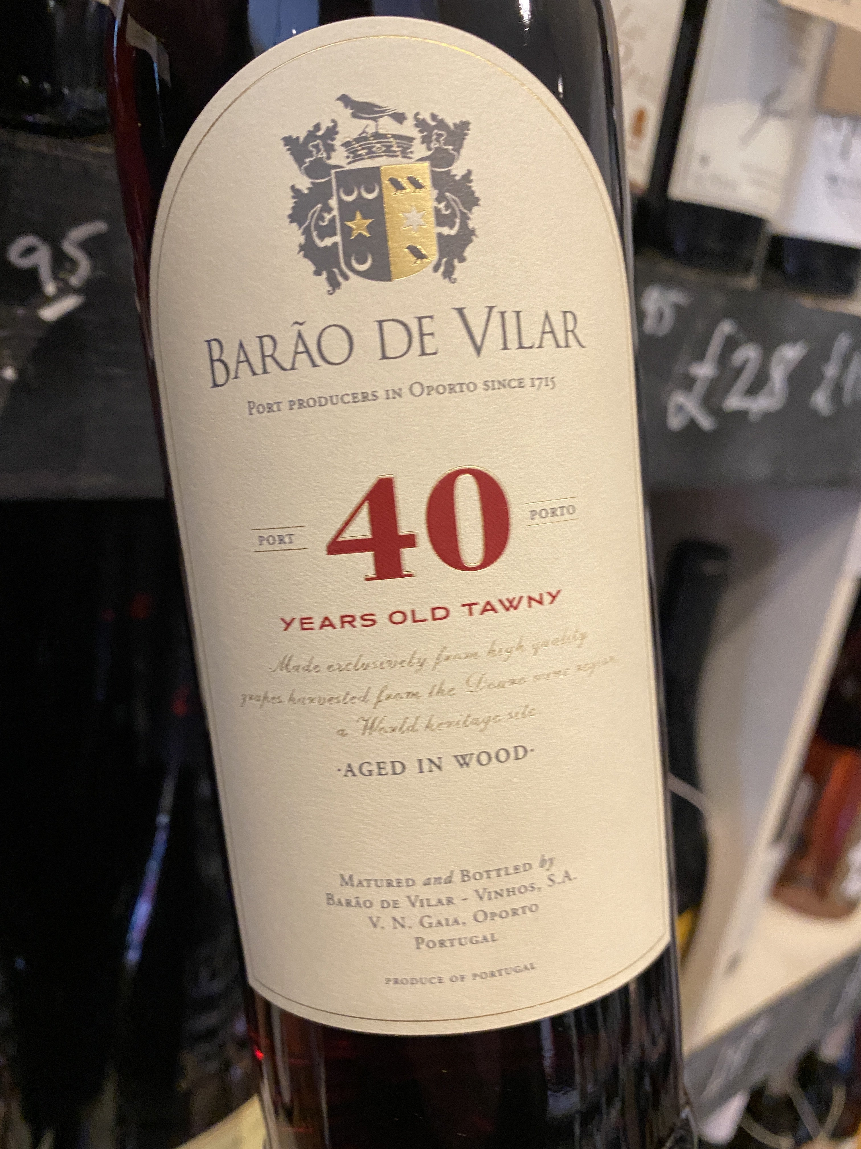 Barao de Vilar 40 Year Old Tawny Port 75cl