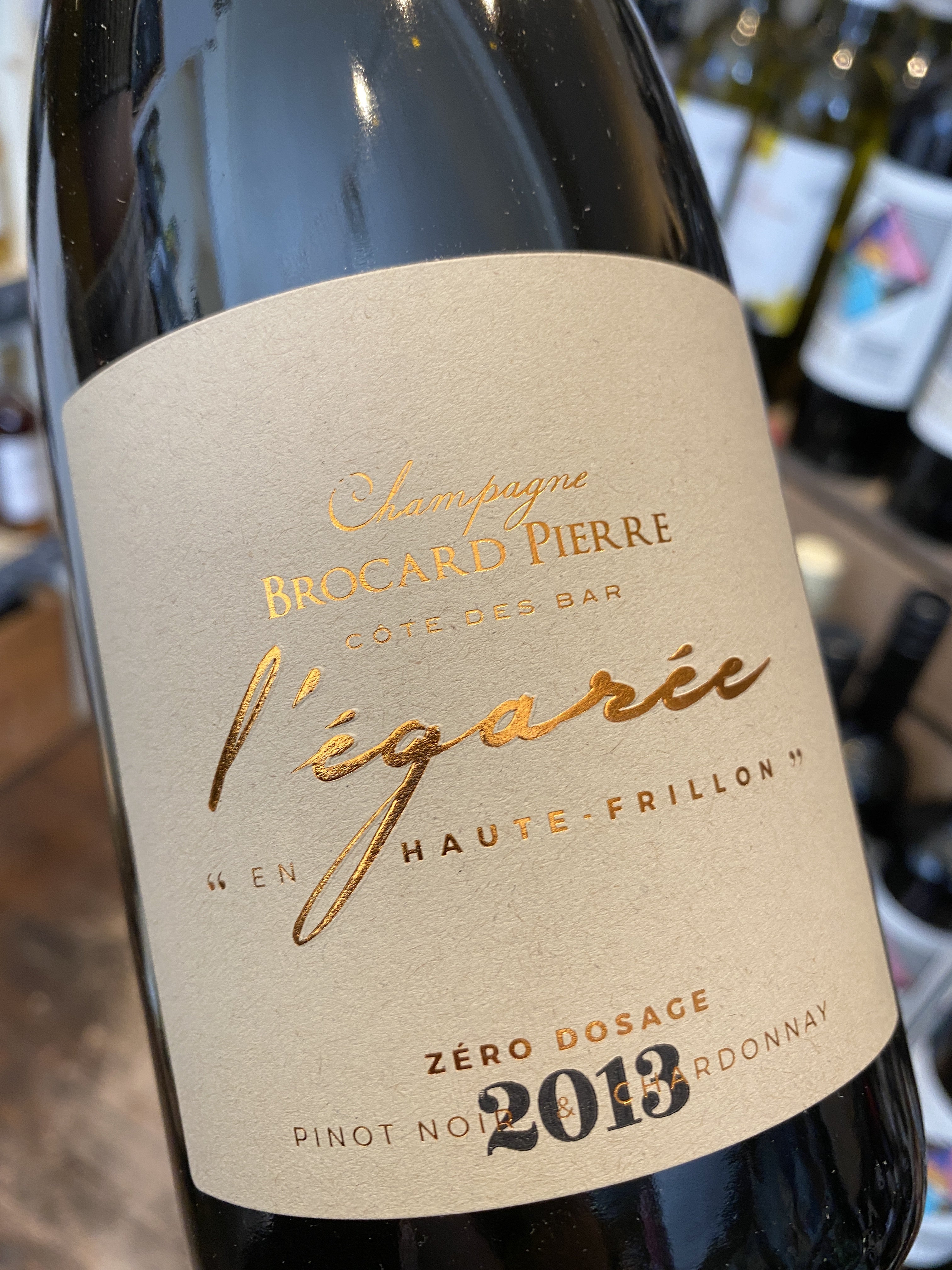 Champagne Brocard Pierre L'Egaree Zero Dosage 2014 75cl