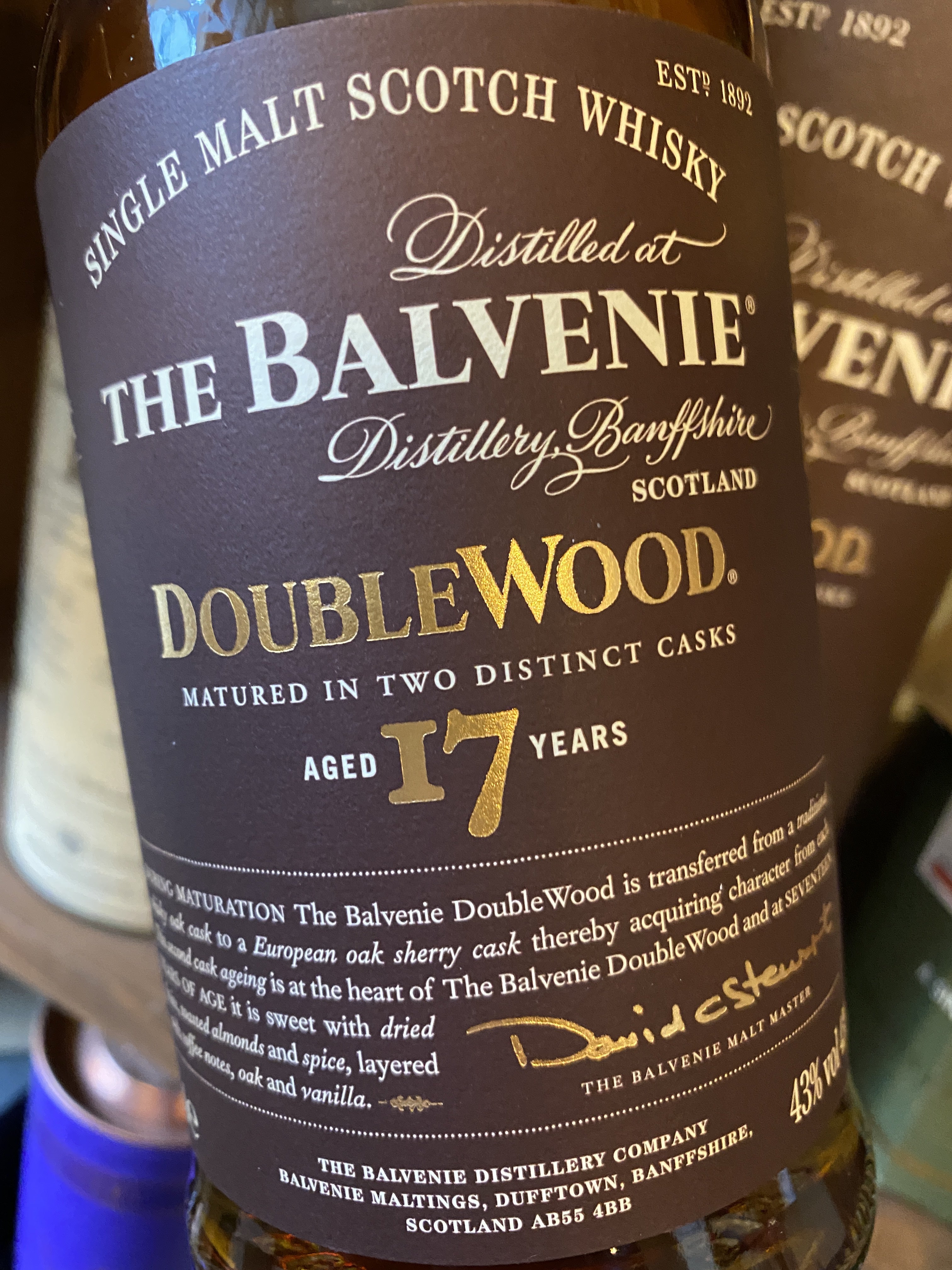 Balvenie Doublewood 17 Year Old 70cl – St Andrews Wine Company Ltd