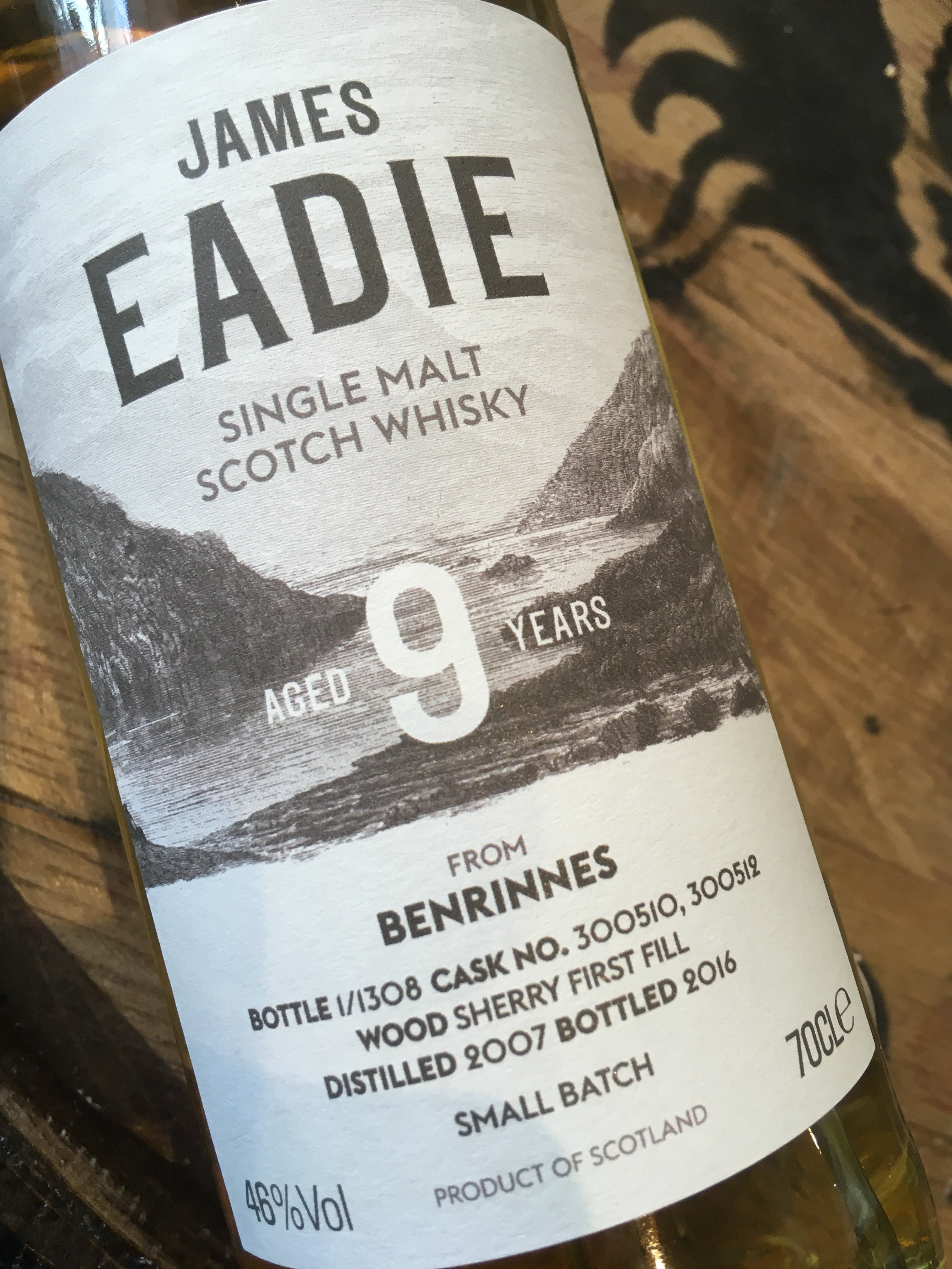 James Eadie Benrinnes 9 Year Old 70cl