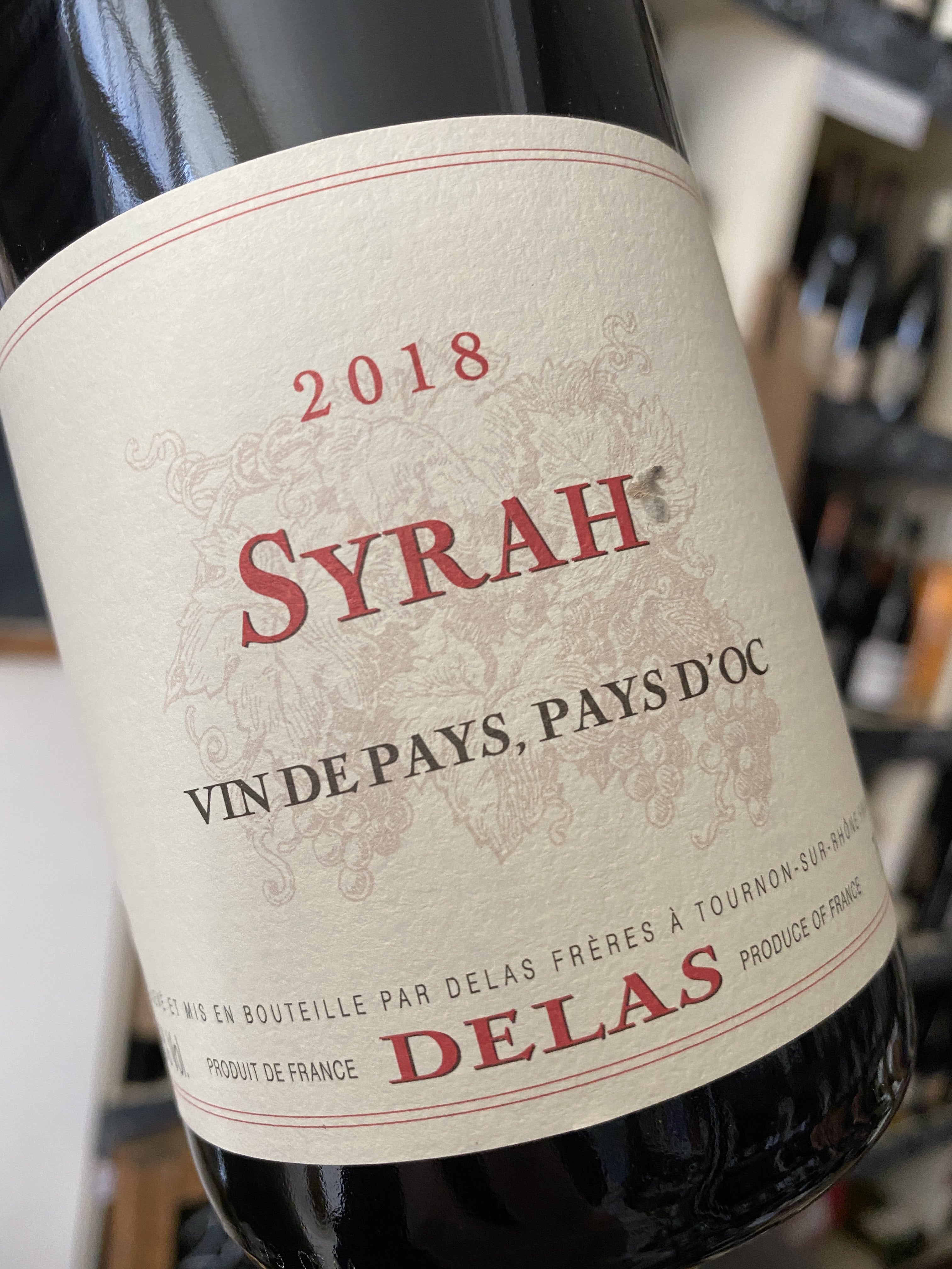 Delas Vins de Pays Syrah 2018 75cl