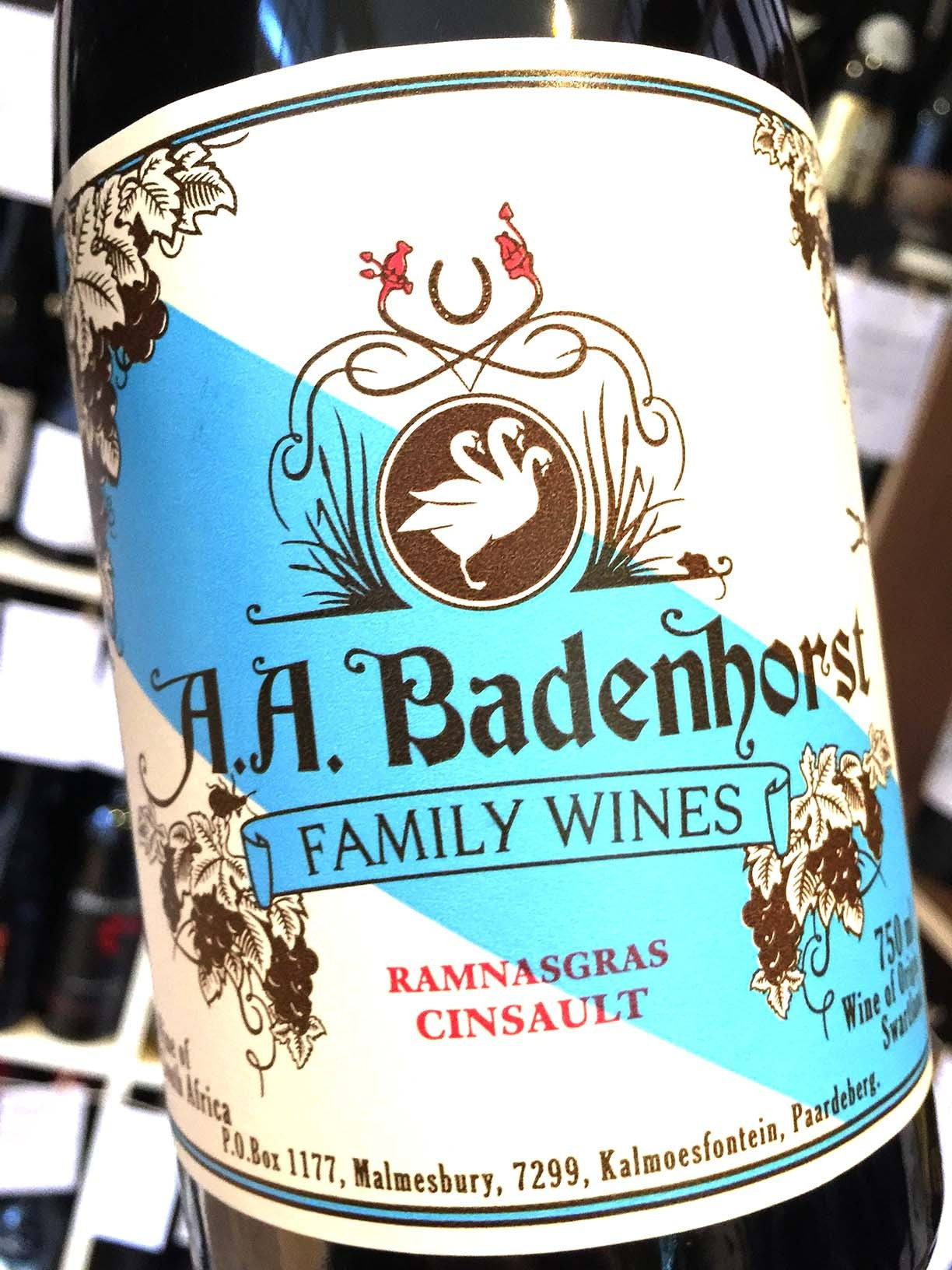 AA Badenhorst Ramnasgras Cinsault 2014 75cl