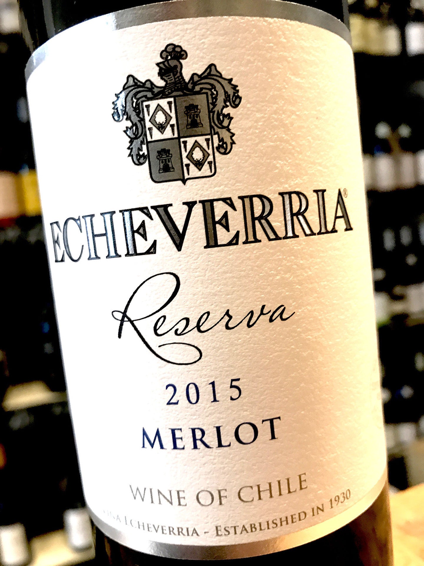 Vina Echeverria Merlot Reserva 2014/15 75cl